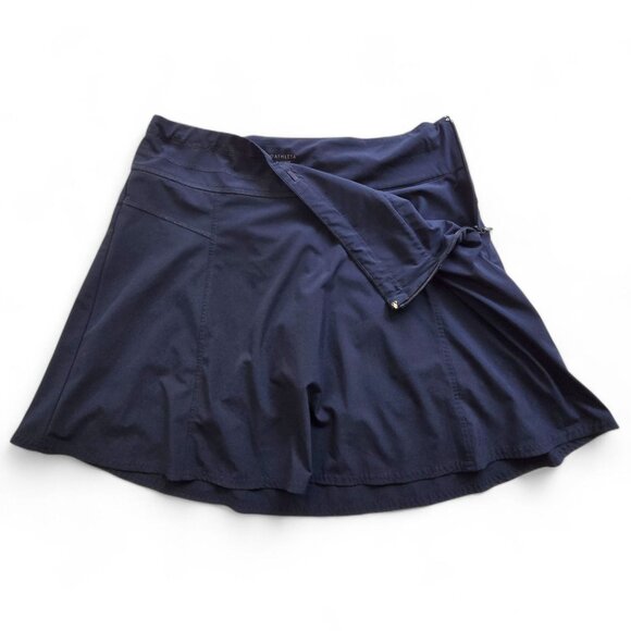 Athleta All Day Skort 12 Navy Blue Athletic Skirt Shorts Travel Athleisure Beach - Picture 3 of 11